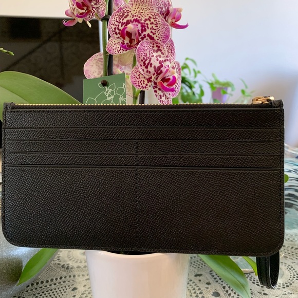 Coach wallet Crossgrain Leather Zip Top Wristlet - Picture 2 of 8